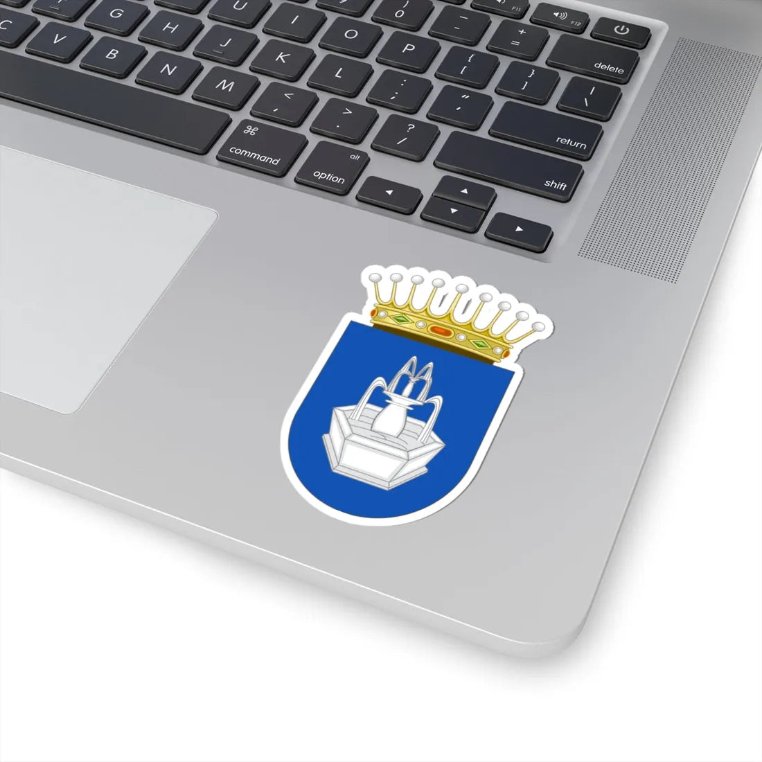 Escudo del Condado de Fuente Roja (Spain) (Coat of Arms) STICKER Vinyl Kiss-Cut Decal - The Sticker Space