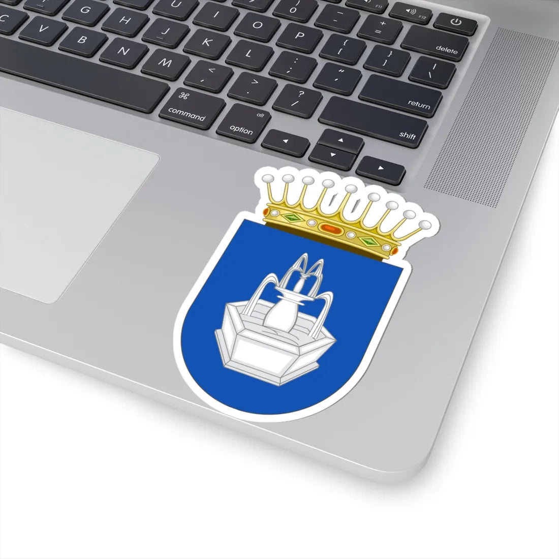 Escudo del Condado de Fuente Roja (Spain) (Coat of Arms) STICKER Vinyl Kiss-Cut Decal - The Sticker Space