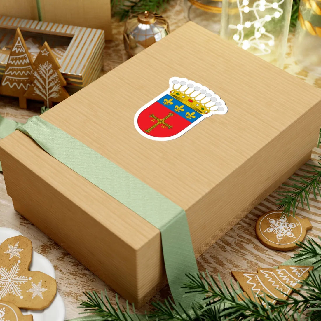 Escudo del Condado de Latores (Spain) (Coat of Arms) STICKER Vinyl Kiss-Cut Decal - The Sticker Space