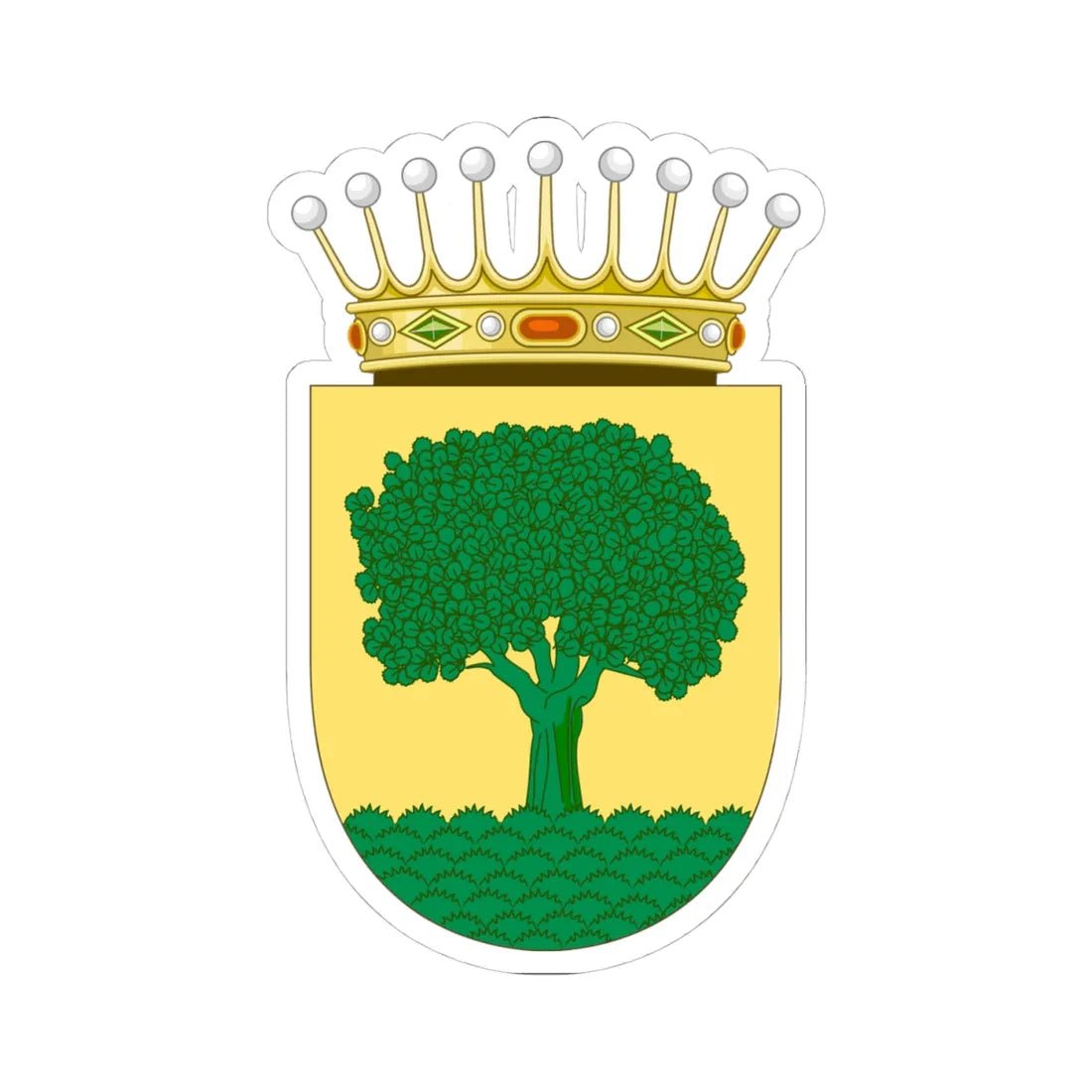 Escudo del Condado de Príes (Spain) (Coat of Arms) STICKER Vinyl Kiss-Cut Decal - The Sticker Space