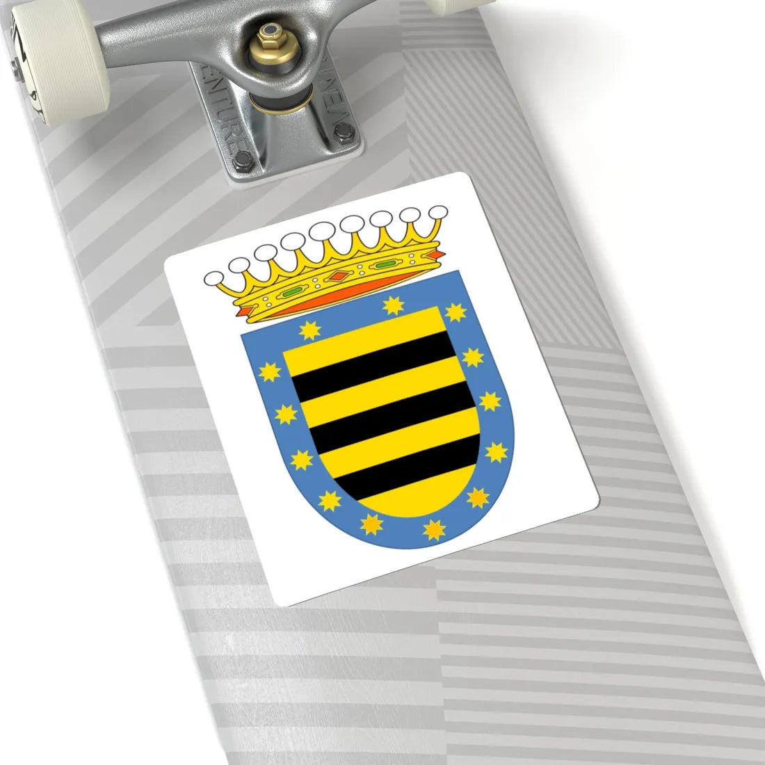 Escudo del Condado Santiago de la laguna (Mexico) (Coat of Arms) STICKER Vinyl Kiss-Cut Decal - The Sticker Space