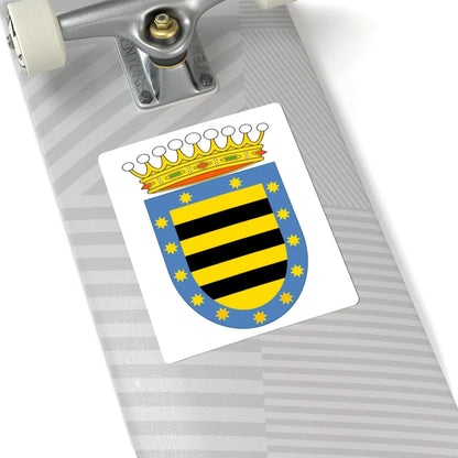 Escudo del Condado Santiago de la laguna (Mexico) (Coat of Arms) STICKER Vinyl Kiss-Cut Decal - The Sticker Space