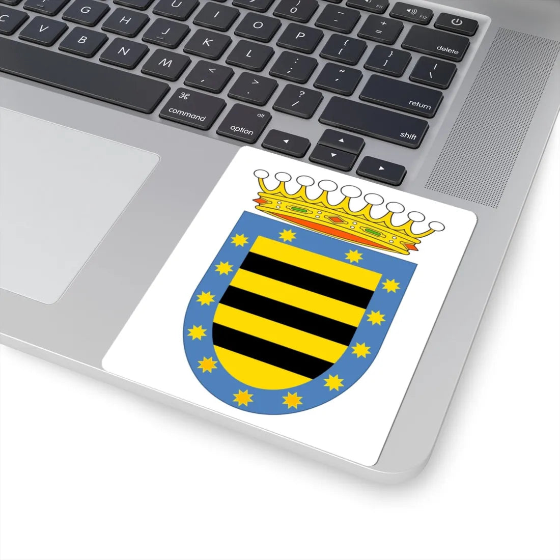 Escudo del Condado Santiago de la laguna (Mexico) (Coat of Arms) STICKER Vinyl Kiss-Cut Decal - The Sticker Space