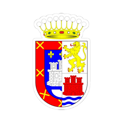 Escudo del Conde de Quinta Alegre Molina Alcalde (Chile) (Coat of Arms) STICKER Vinyl Kiss-Cut Decal 4 Inch White - The Sticker Space