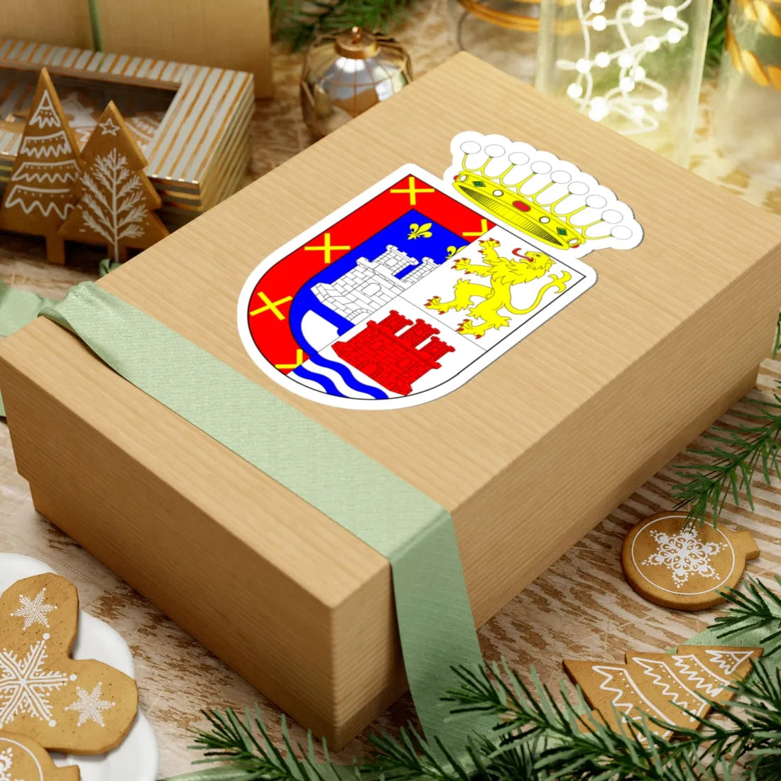 Escudo del Conde de Quinta Alegre Molina Alcalde (Chile) (Coat of Arms) STICKER Vinyl Kiss-Cut Decal - The Sticker Space