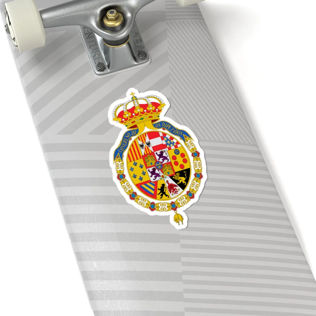 Escudo del Congreso de España (Spain) (Coat of Arms) STICKER Vinyl Kiss-Cut Decal - The Sticker Space
