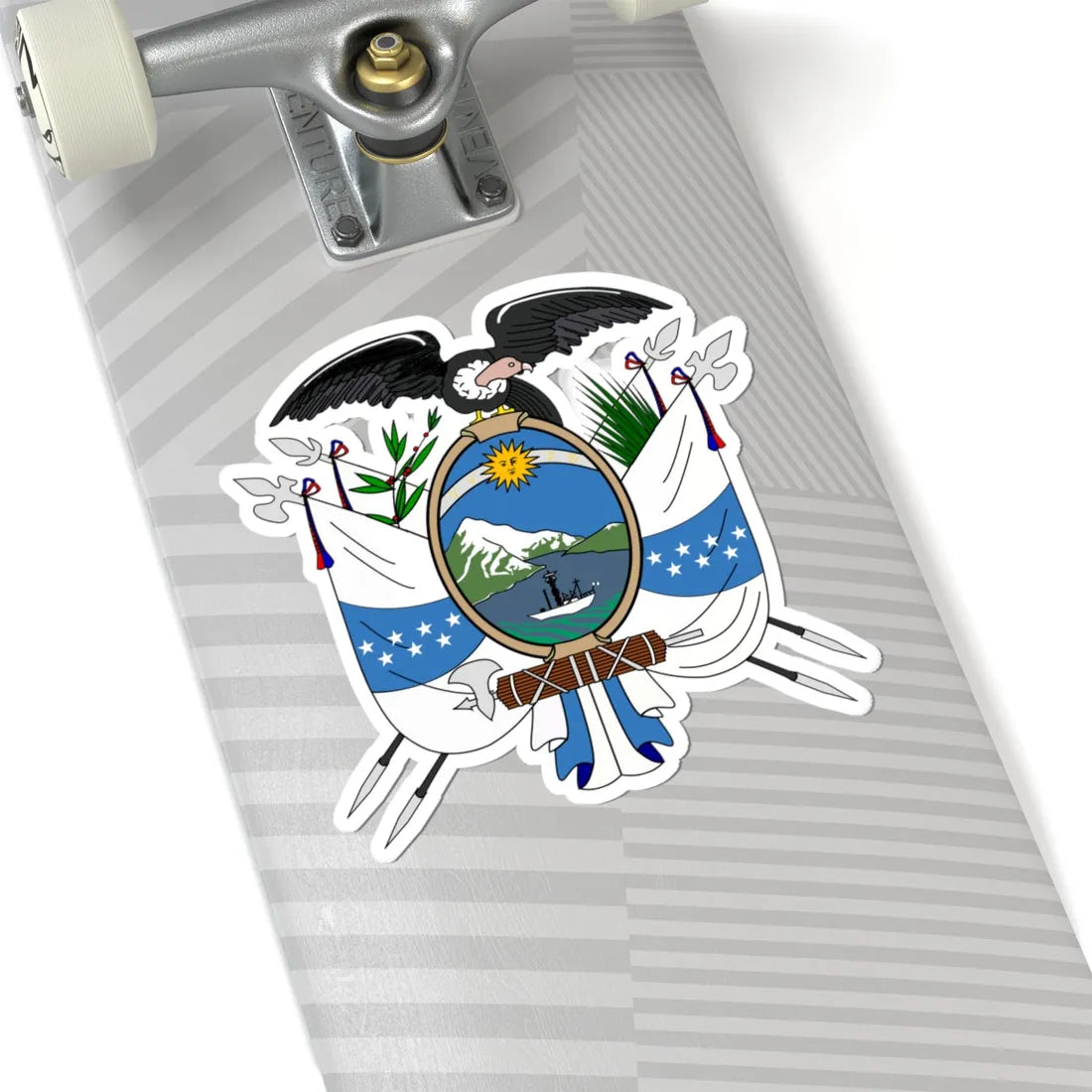 Escudo del Ecuador de 1845 (Ecuador) (Coat of Arms) STICKER Vinyl Kiss-Cut Decal - The Sticker Space