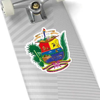 Escudo del Estado Amazonas (Venezuela) (Coat of Arms) STICKER Vinyl Kiss-Cut Decal - The Sticker Space