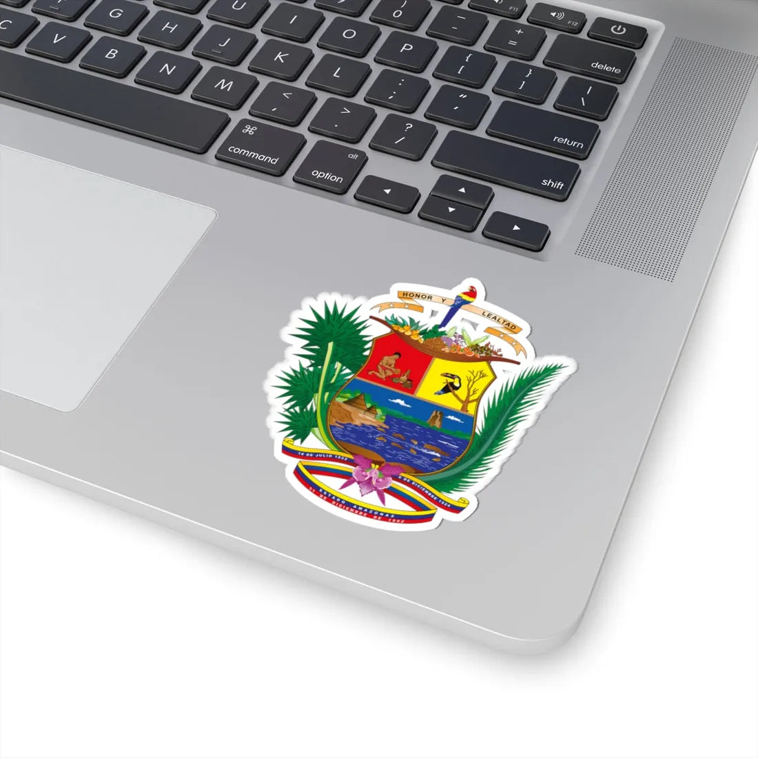 Escudo del Estado Amazonas (Venezuela) (Coat of Arms) STICKER Vinyl Kiss-Cut Decal - The Sticker Space