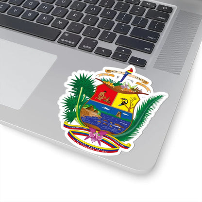 Escudo del Estado Amazonas (Venezuela) (Coat of Arms) STICKER Vinyl Kiss-Cut Decal - The Sticker Space