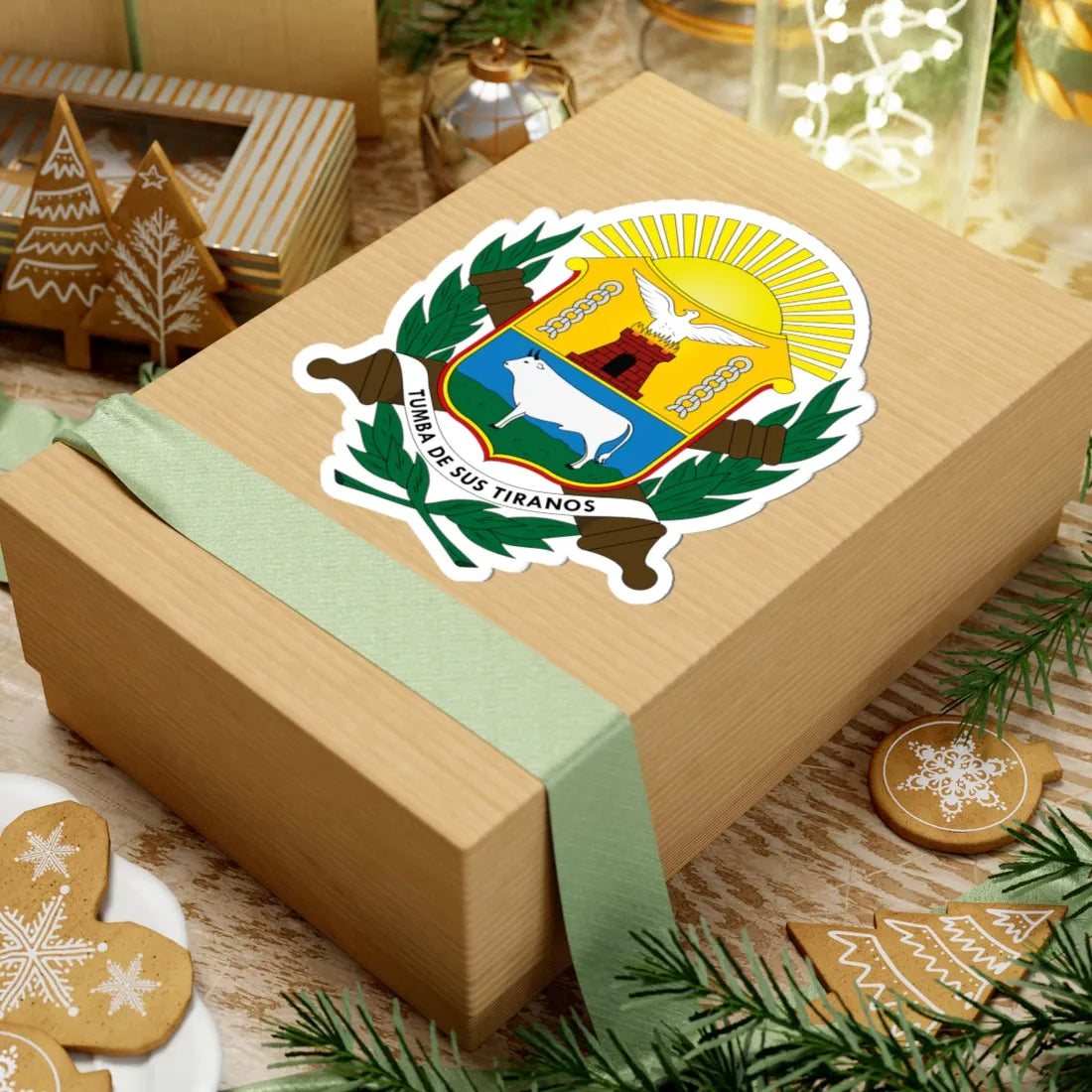 Escudo del Estado Anzoategui (Venezuela) (Coat of Arms) STICKER Vinyl Kiss-Cut Decal - The Sticker Space