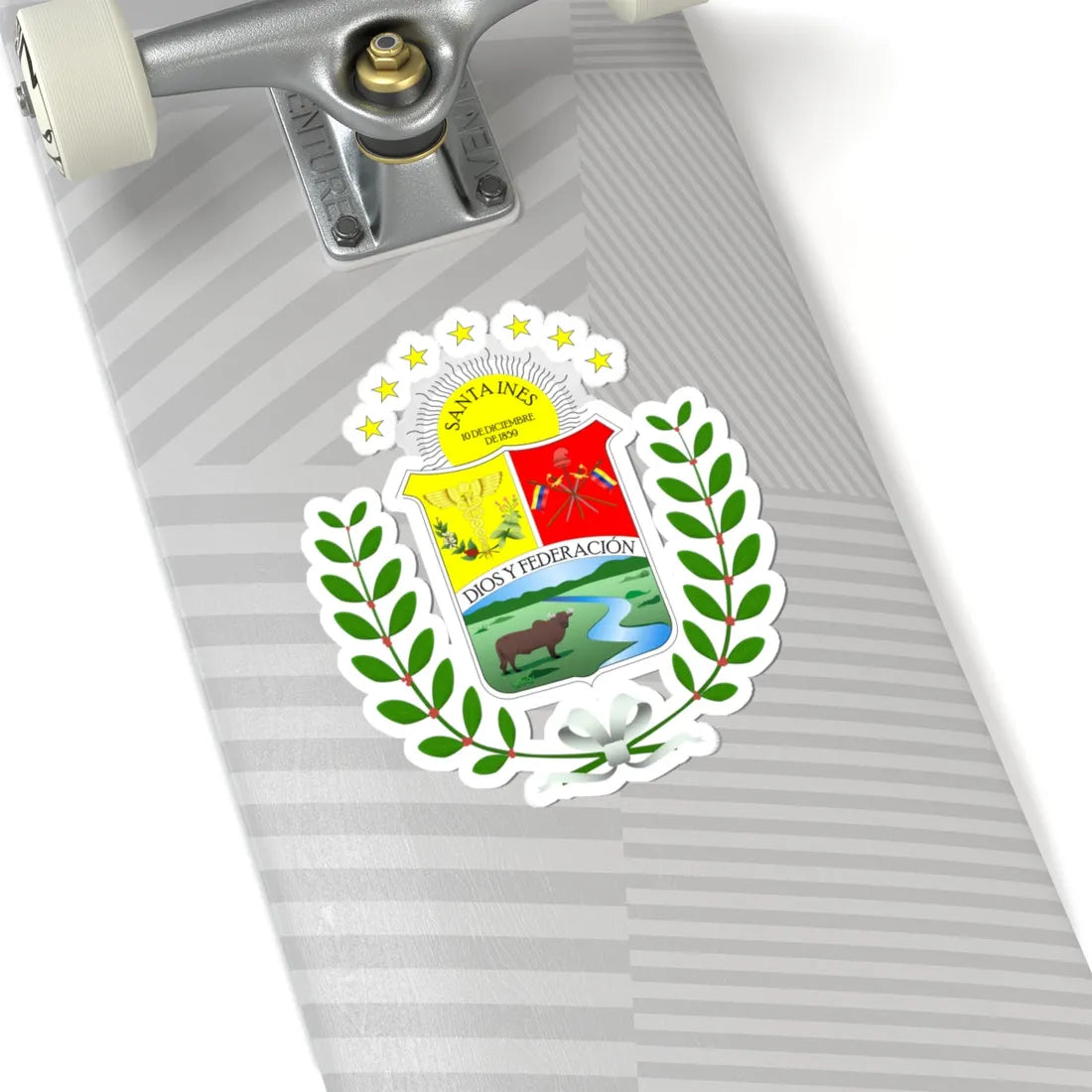 Escudo del Estado Barinas (Venezuela) (Coat of Arms) STICKER Vinyl Kiss-Cut Decal - The Sticker Space