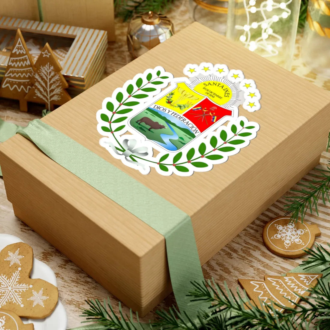 Escudo del Estado Barinas (Venezuela) (Coat of Arms) STICKER Vinyl Kiss-Cut Decal - The Sticker Space