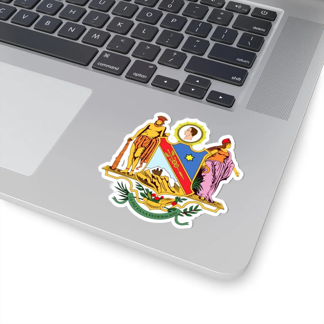 Escudo del Estado Delta Amacuro (Venezuela) (Coat of Arms) STICKER Vinyl Kiss-Cut Decal - The Sticker Space