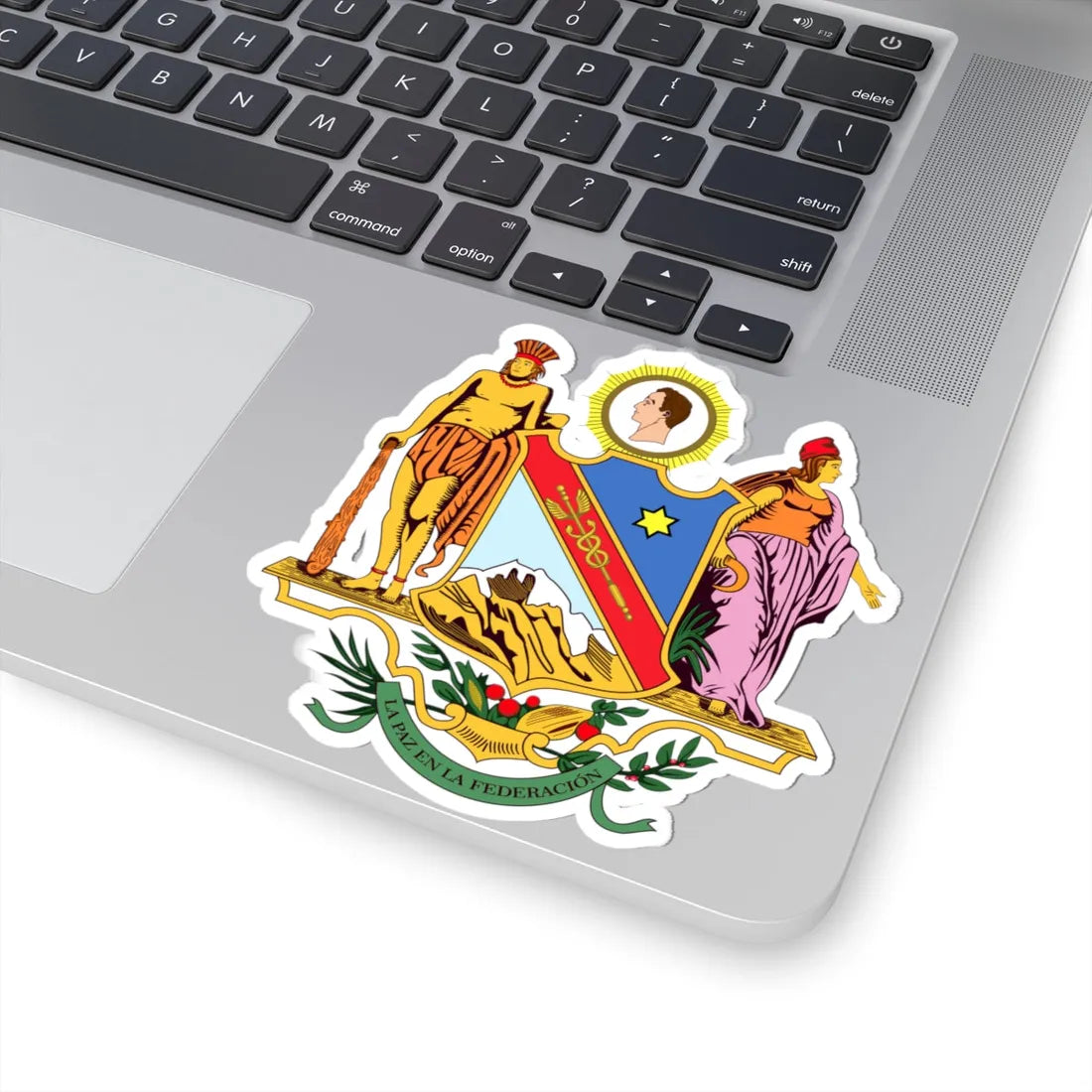 Escudo del Estado Delta Amacuro (Venezuela) (Coat of Arms) STICKER Vinyl Kiss-Cut Decal - The Sticker Space