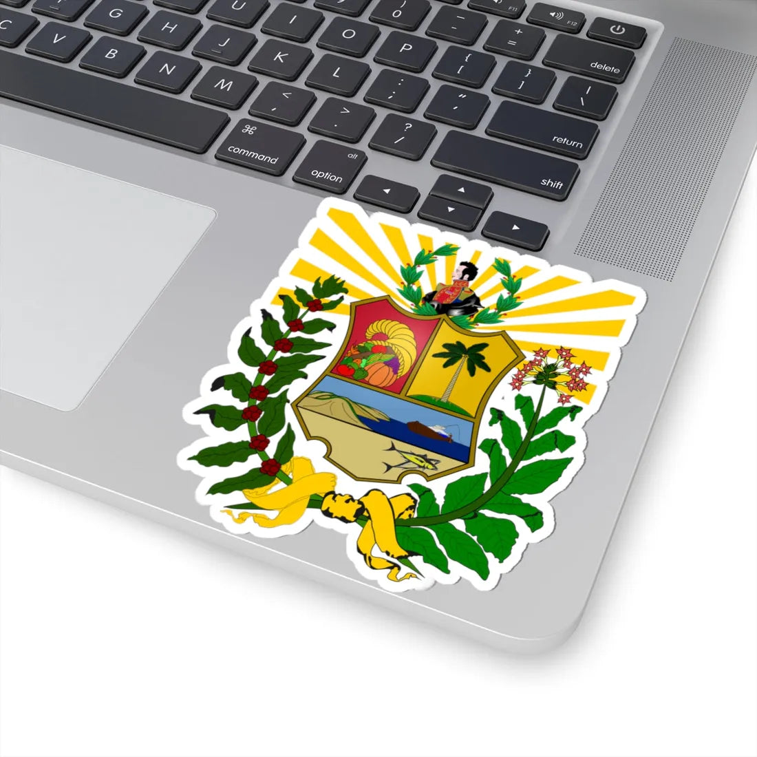 Escudo del Estado Sucre (Venezuela) (Coat of Arms) STICKER Vinyl Kiss-Cut Decal - The Sticker Space