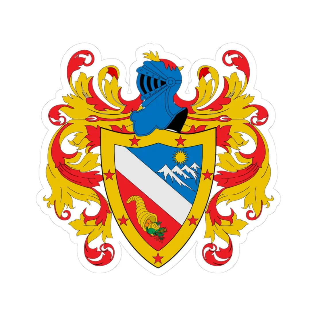 Escudo del Huila (Colombia) (Coat of Arms) STICKER Vinyl Kiss-Cut Decal - The Sticker Space