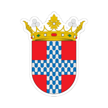 Escudo del Marquesado de Castel-Moncayo (Spain) (Coat of Arms) STICKER Vinyl Kiss-Cut Decal 6 Inch White - The Sticker Space