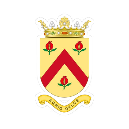 Escudo del Marquesado de la Floresta (Spain) (Coat of Arms) STICKER Vinyl Kiss-Cut Decal 3 Inch White - The Sticker Space