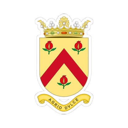 Escudo del Marquesado de la Floresta (Spain) (Coat of Arms) STICKER Vinyl Kiss-Cut Decal 4 Inch White - The Sticker Space