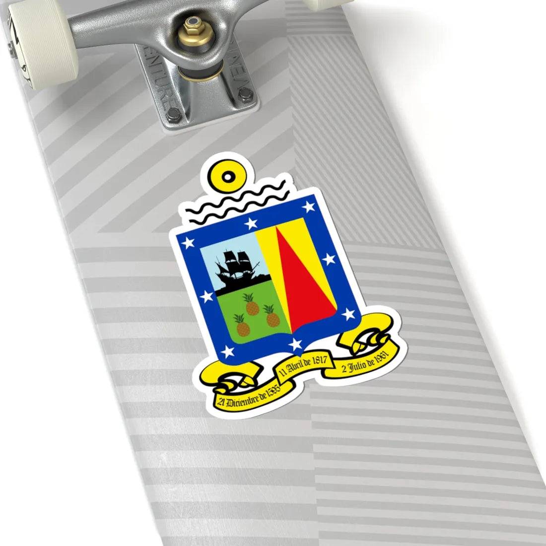 Escudo del Municipio Caroní (Venezuela) (Coat of Arms) STICKER Vinyl Kiss-Cut Decal - The Sticker Space