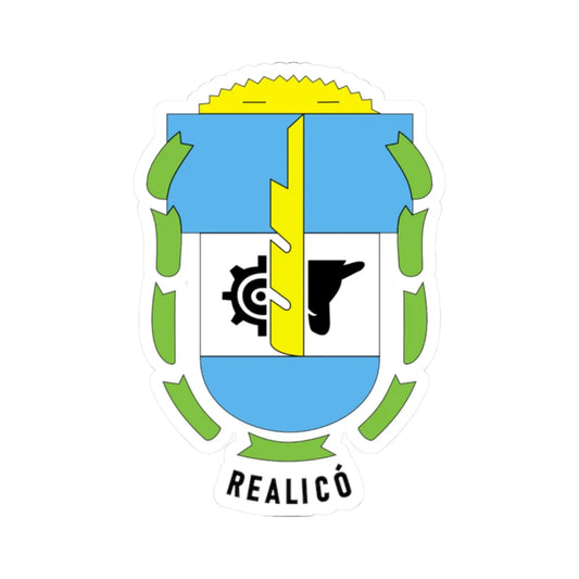 Escudo del Municipio de Realicó La Pampa (Argentina) (Coat of Arms) STICKER Vinyl Kiss-Cut Decal 2 Inch White - The Sticker Space