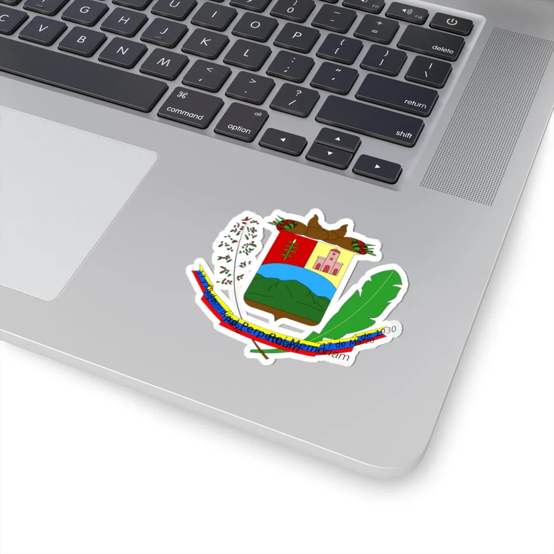 Escudo del Municipio Justo Briceño (Venezuela) (Coat of Arms) STICKER Vinyl Kiss-Cut Decal - The Sticker Space