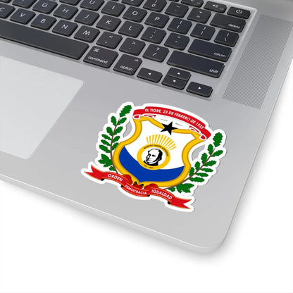 Escudo del Municipio Simón Rodríguez (Venezuela) (Coat of Arms) STICKER Vinyl Kiss-Cut Decal - The Sticker Space