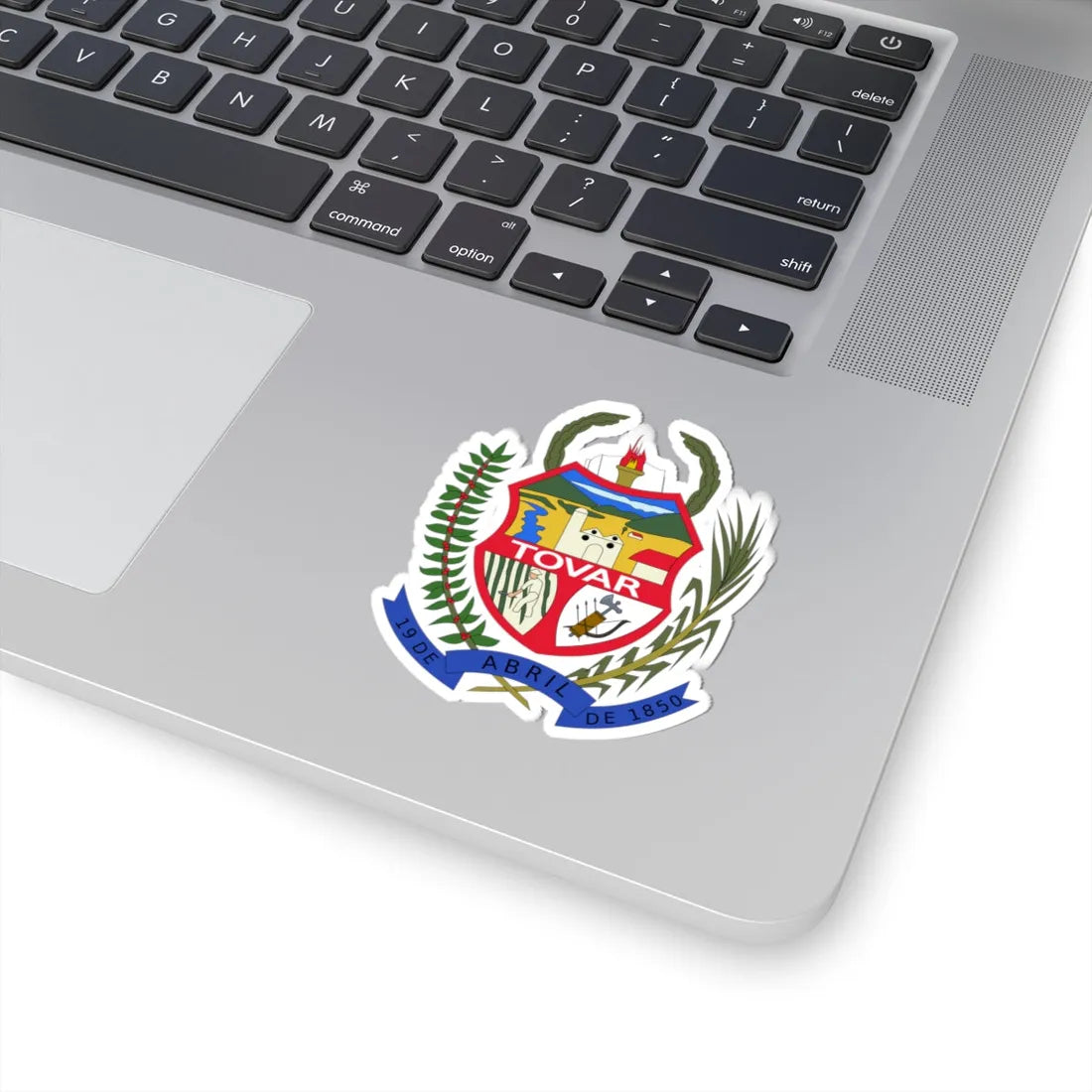 Escudo del Municipio Tovar (Venezuela) (Coat of Arms) STICKER Vinyl Kiss-Cut Decal - The Sticker Space