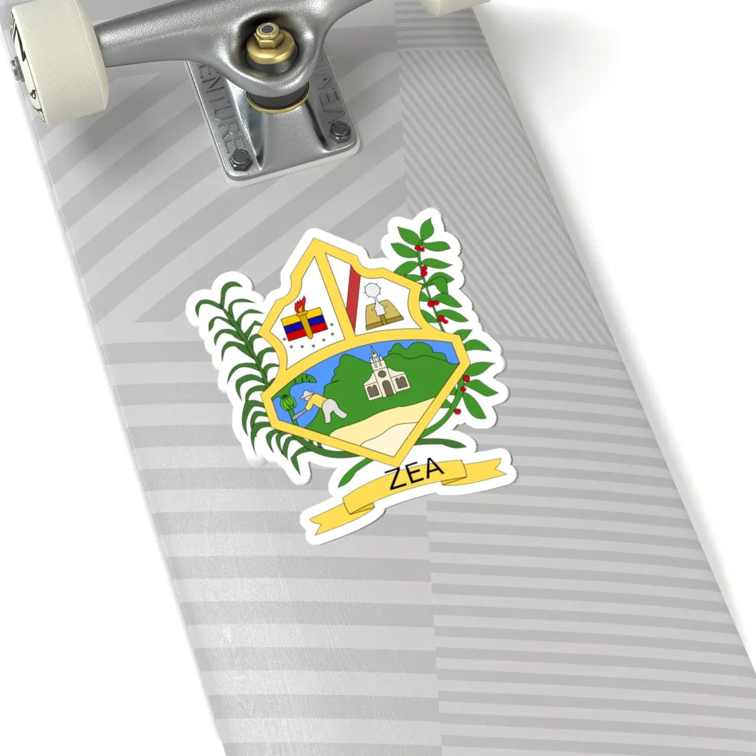 Escudo del Municipio Zea (Venezuela) (Coat of Arms) STICKER Vinyl Kiss-Cut Decal - The Sticker Space