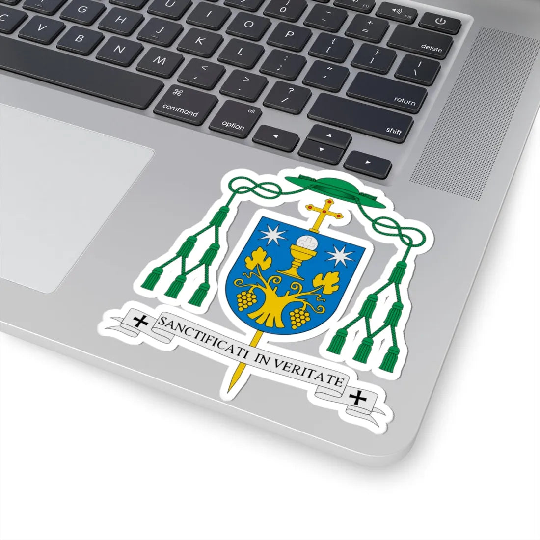 Escudo del obispo Alfonso Carrasco (Spain) (Coat of Arms) STICKER Vinyl Kiss-Cut Decal - The Sticker Space