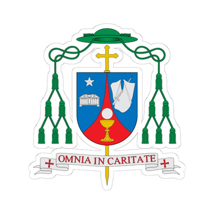 Escudo del obispo Leonardo Lemos (Spain) (Coat of Arms) STICKER Vinyl Kiss-Cut Decal 6 Inch White - The Sticker Space