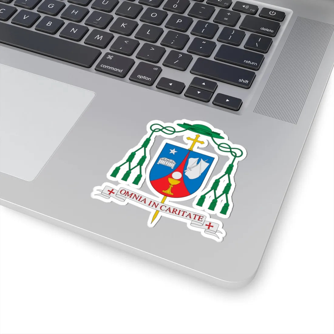 Escudo del obispo Leonardo Lemos (Spain) (Coat of Arms) STICKER Vinyl Kiss-Cut Decal - The Sticker Space