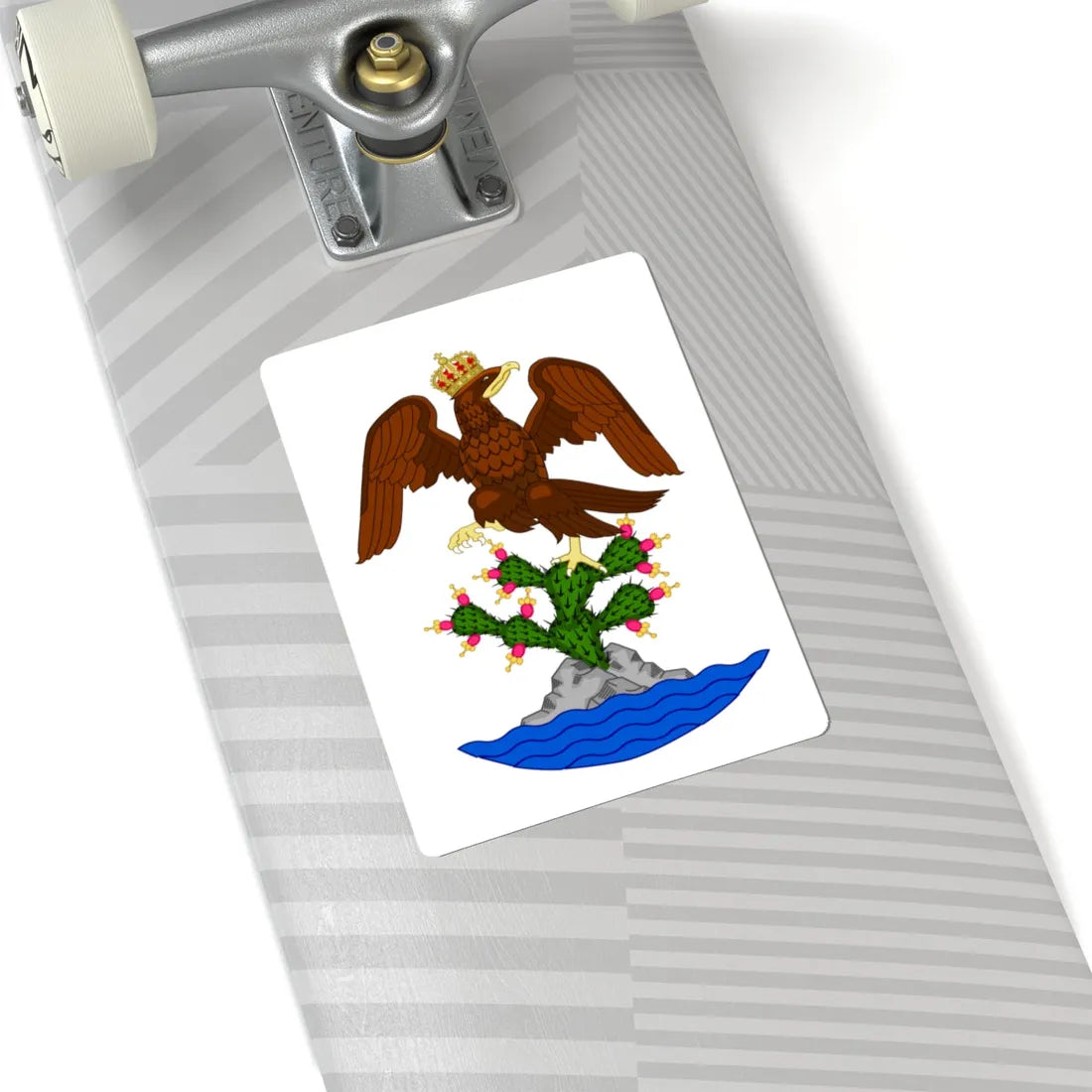 Escudo del Primer Imperio Mexicano cropped (Mexico) (Coat of Arms) STICKER Vinyl Kiss-Cut Decal - The Sticker Space