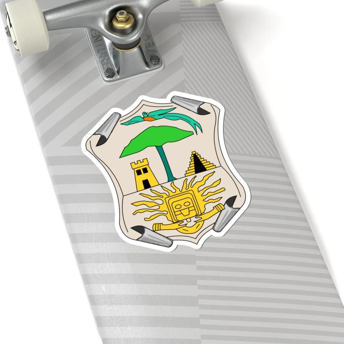 Escudo del Quiche (Guatemala) (Coat of Arms) STICKER Vinyl Kiss-Cut Decal - The Sticker Space