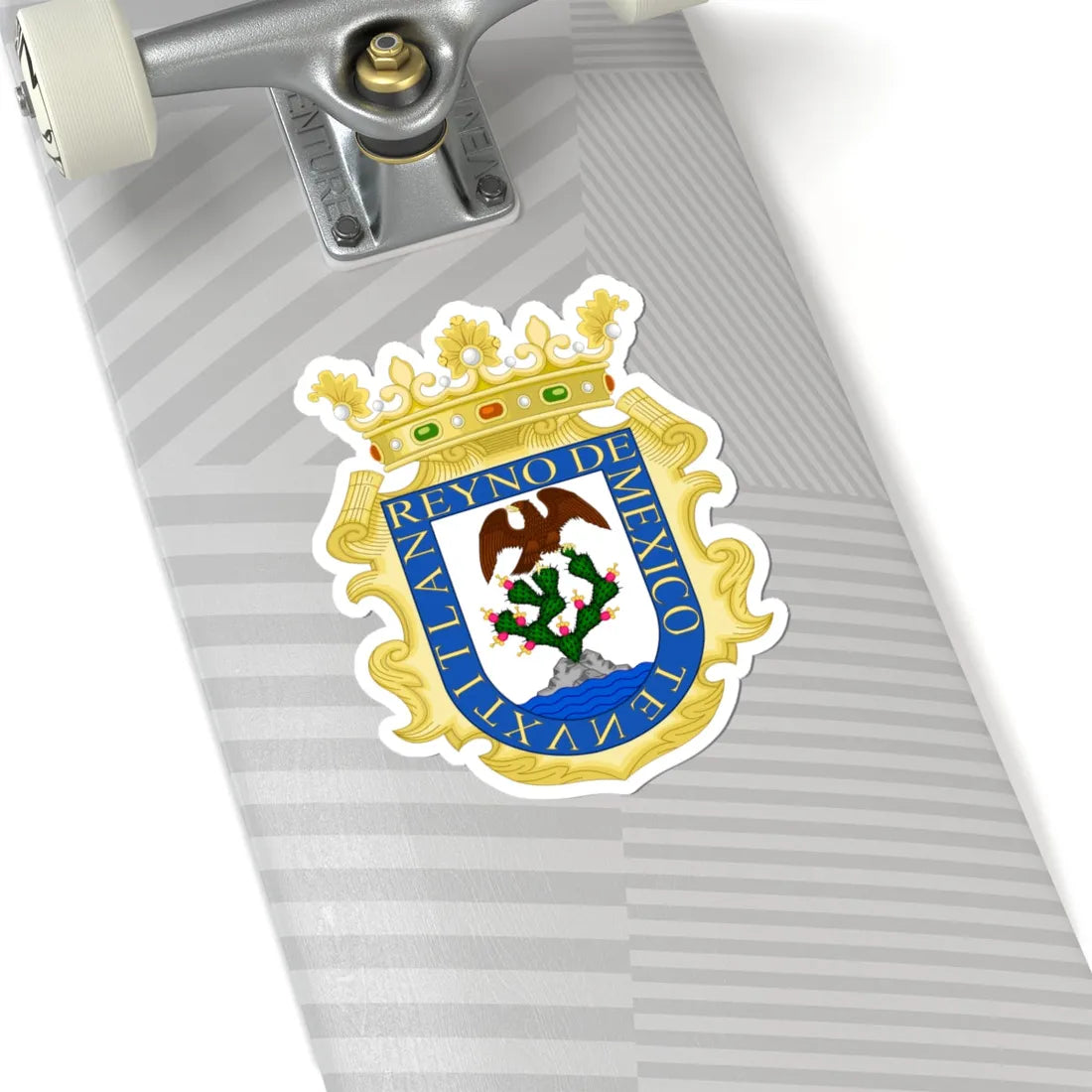 Escudo del Reino de México (Mexico) (Coat of Arms) STICKER Vinyl Kiss-Cut Decal - The Sticker Space