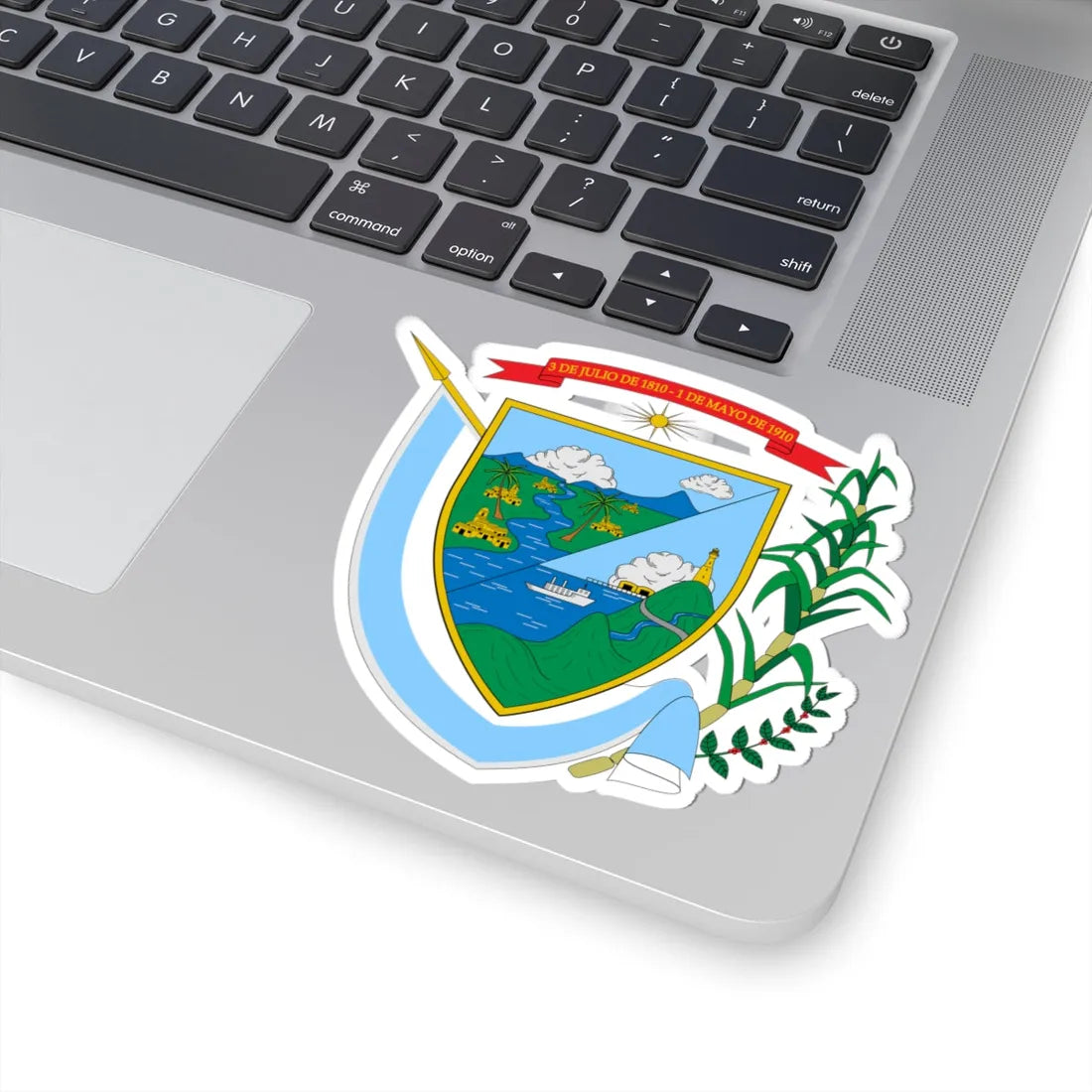Escudo del Valle del Cauca (Colombia) (Coat of Arms) STICKER Vinyl Kiss-Cut Decal - The Sticker Space