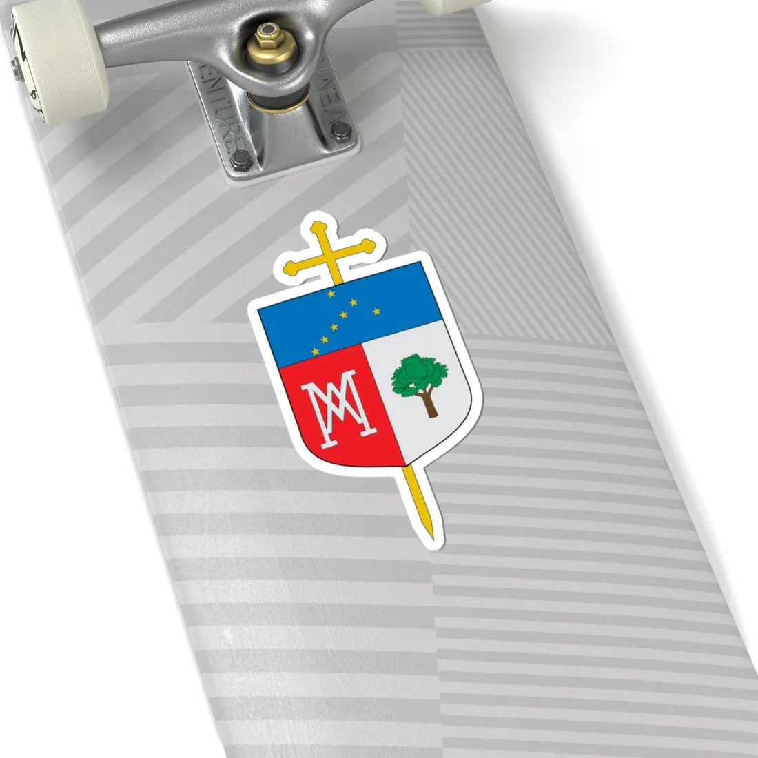 Escudo del Vicariato Apostólico de Mitú (Colombia) (Coat of Arms) STICKER Vinyl Kiss-Cut Decal - The Sticker Space