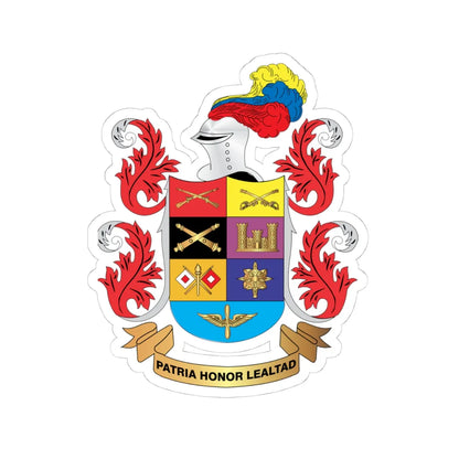 Escudo Ejército Colombiano (Colombia) (Coat of Arms) STICKER Vinyl Kiss-Cut Decal 4 Inch White - The Sticker Space