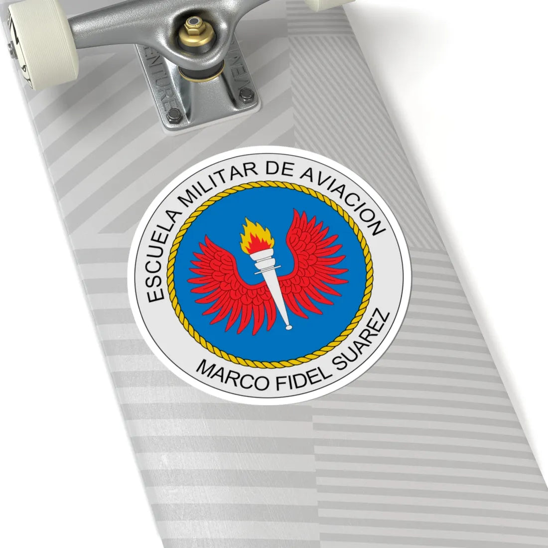Escudo Escuela de Aviacion MFS (Colombia) (Coat of Arms) STICKER Vinyl Kiss-Cut Decal - The Sticker Space