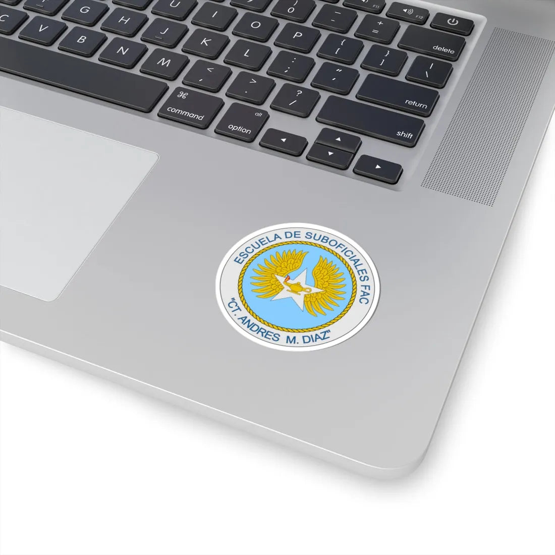Escudo Escuela de Suboficiales FAC CTAMD (Colombia) (Coat of Arms) STICKER Vinyl Kiss-Cut Decal - The Sticker Space