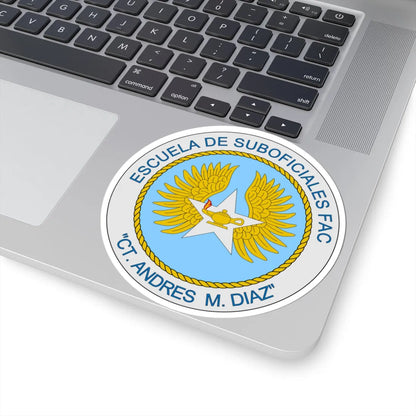 Escudo Escuela de Suboficiales FAC CTAMD (Colombia) (Coat of Arms) STICKER Vinyl Kiss-Cut Decal - The Sticker Space
