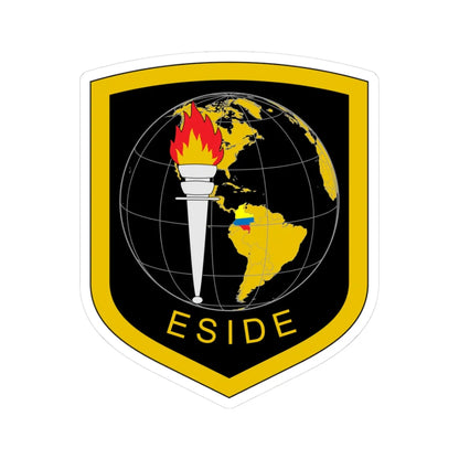 Escudo Escuela Idiomas y Dialectos-Colombia (Colombia) (Coat of Arms) STICKER Vinyl Kiss-Cut Decal 3 Inch White - The Sticker Space