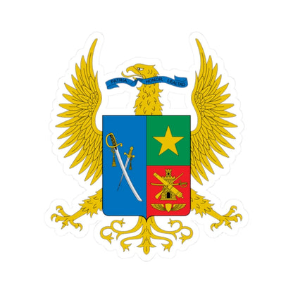 Escudo Escuela Militar de Cadetes JMC (Colombia) (Coat of Arms) STICKER Vinyl Kiss-Cut Decal 2 Inch White - The Sticker Space