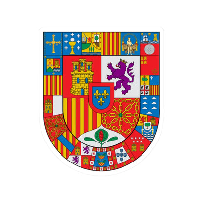 Escudo España Autonómica (Spain) (Coat of Arms) STICKER Vinyl Kiss-Cut Decal 2 Inch White - The Sticker Space