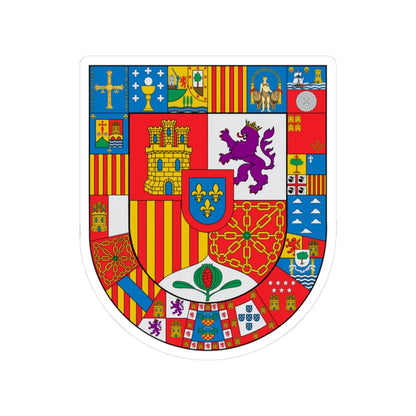 Escudo España Autonómica (Spain) (Coat of Arms) STICKER Vinyl Kiss-Cut Decal 3 Inch White - The Sticker Space