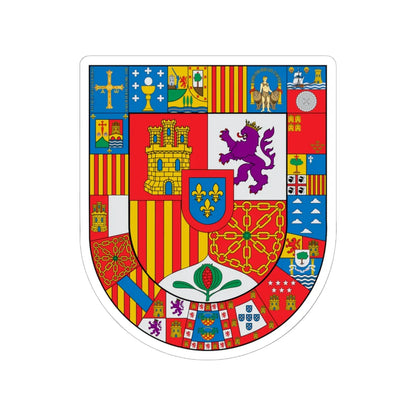 Escudo España Autonómica (Spain) (Coat of Arms) STICKER Vinyl Kiss-Cut Decal 6 Inch White - The Sticker Space
