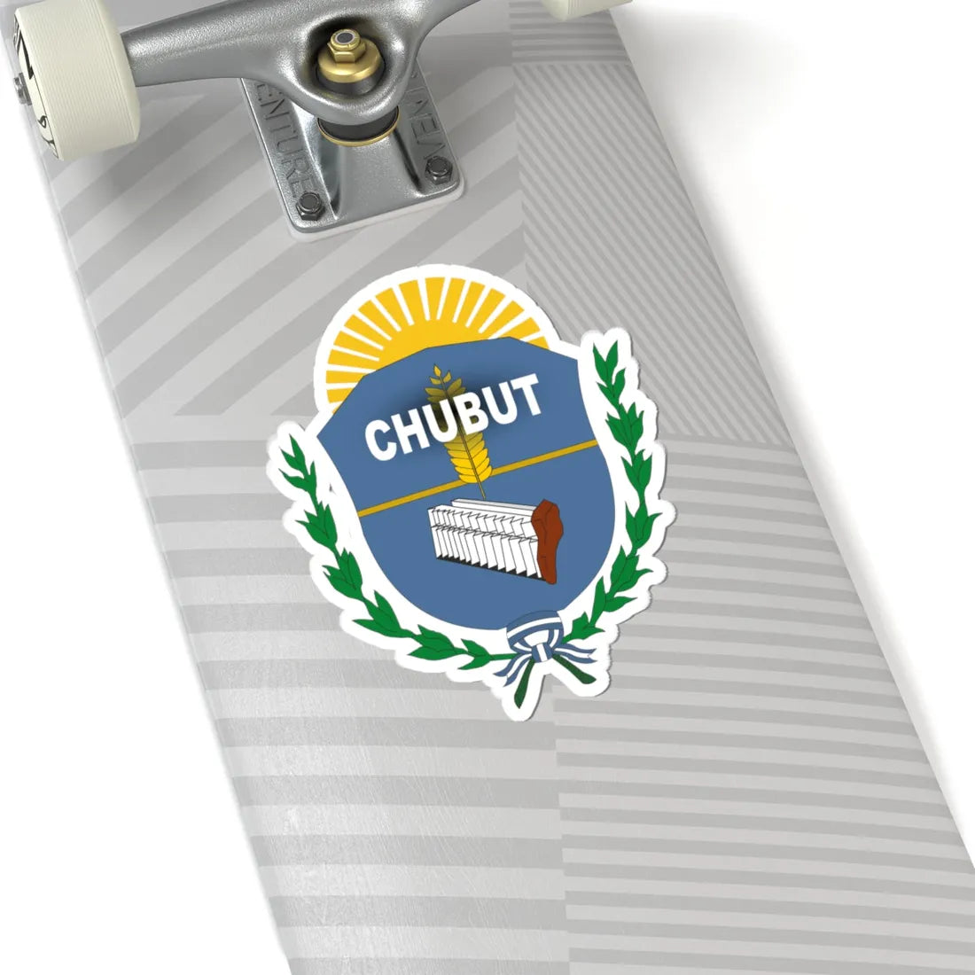 Escudo estilizado de Chubut (Argentina) (Coat of Arms) STICKER Vinyl Kiss-Cut Decal - The Sticker Space