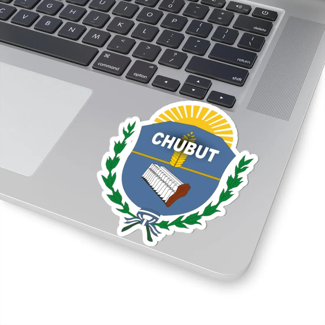 Escudo estilizado de Chubut (Argentina) (Coat of Arms) STICKER Vinyl Kiss-Cut Decal - The Sticker Space