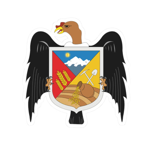 Escudo Fitzcarrald (Peru) (Coat of Arms) STICKER Vinyl Kiss-Cut Decal 2 Inch White - The Sticker Space